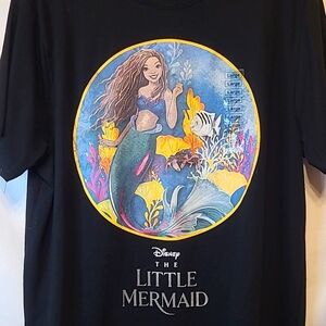 NWT, Disney The Little Mermaid T-shirt, black, large